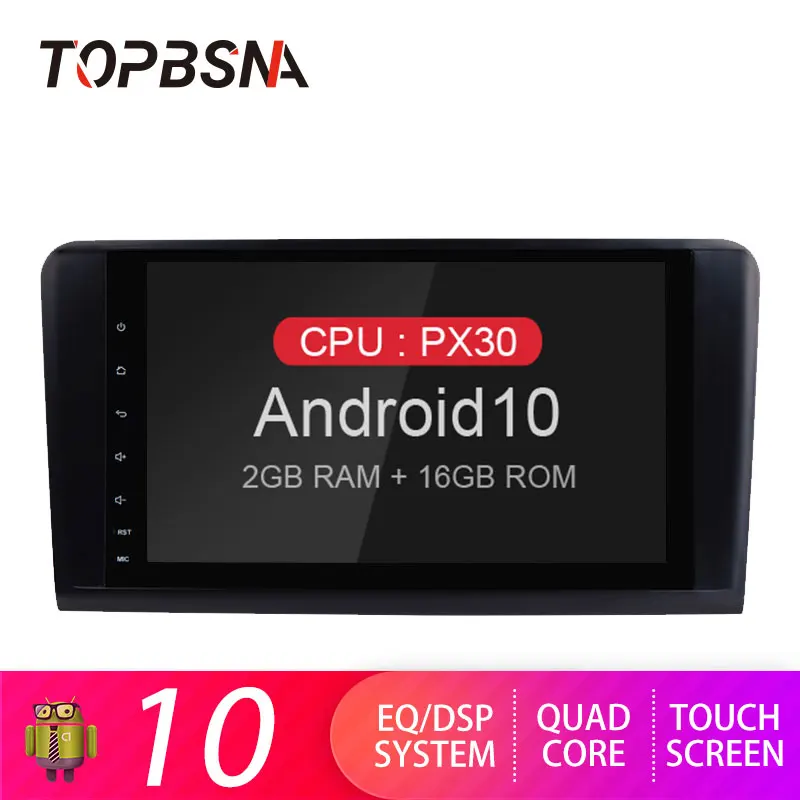 Автомобильный DVD плеер TOPBSNA мультимедийный на Android 10 с GPS Wi Fi для Mercedes/Benz
