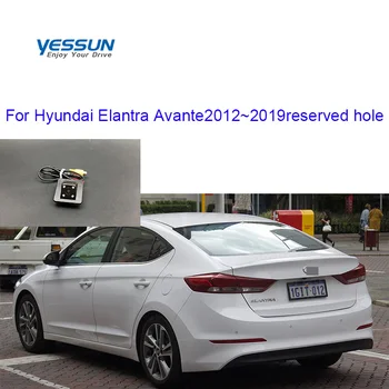 

175 Degree Reverse Rear View Camera For Hyundai Elantra Avante 2012 2013 2014 2015 2016~ 2019 original reserved hole rear camera