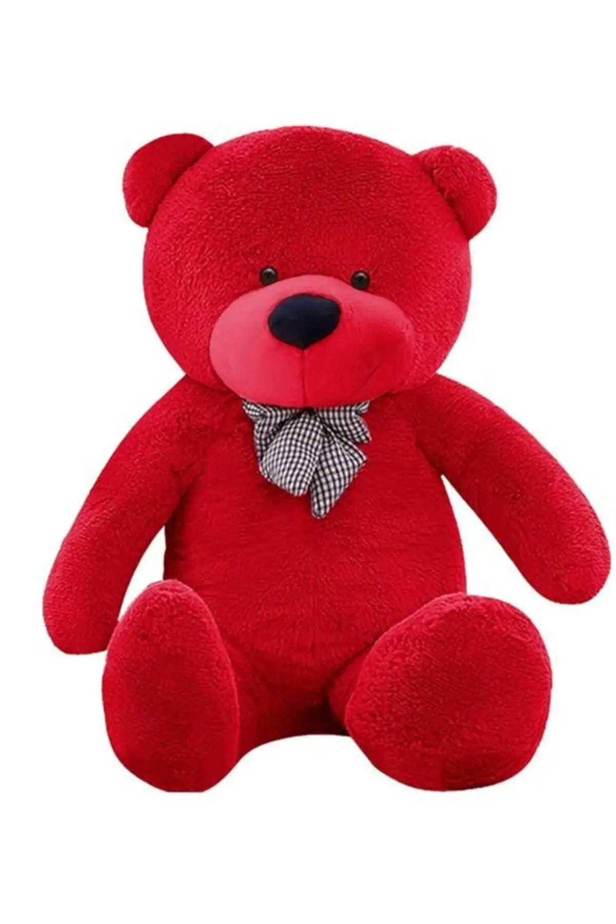 plush-big-cute-red-soft-teddy-bear-bowtie-130cm-souvenir-valentine-gifts