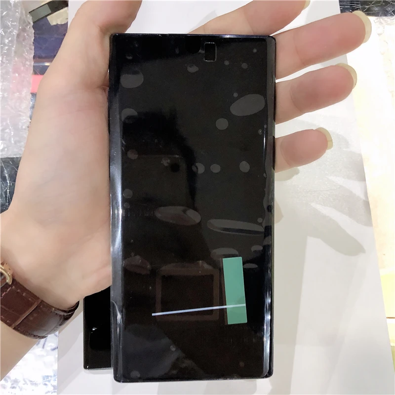 AMOLED для SAMSUNG Galaxy Note 10 N970F lcd с рамкой дисплей сенсорный экран для SAMSUNG Note 10 дисплей Note10 N970U N970N N9700