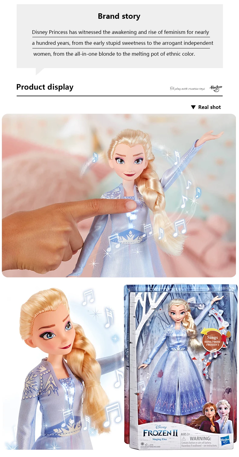 hasbro frozen 2 singing elsa