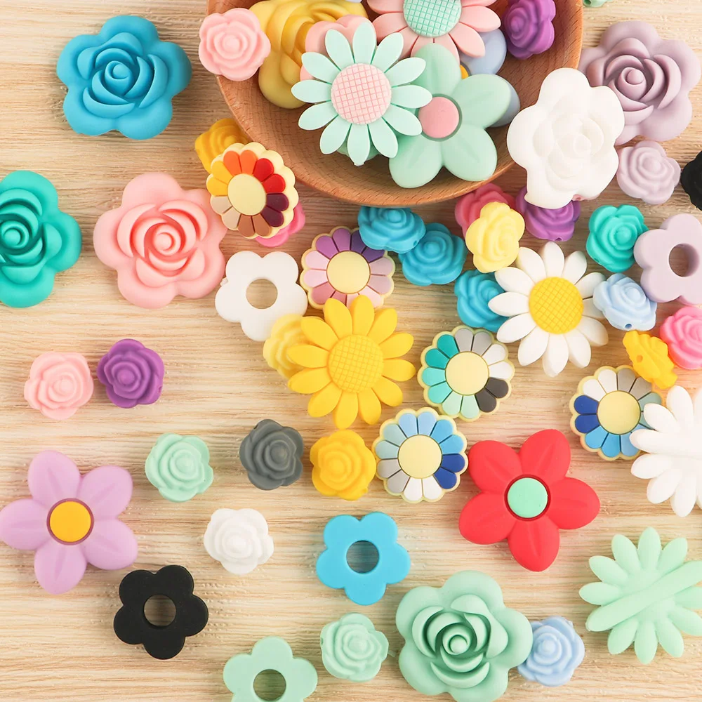 

10 шт., силиконовые бусины для браслета «сделай сам»