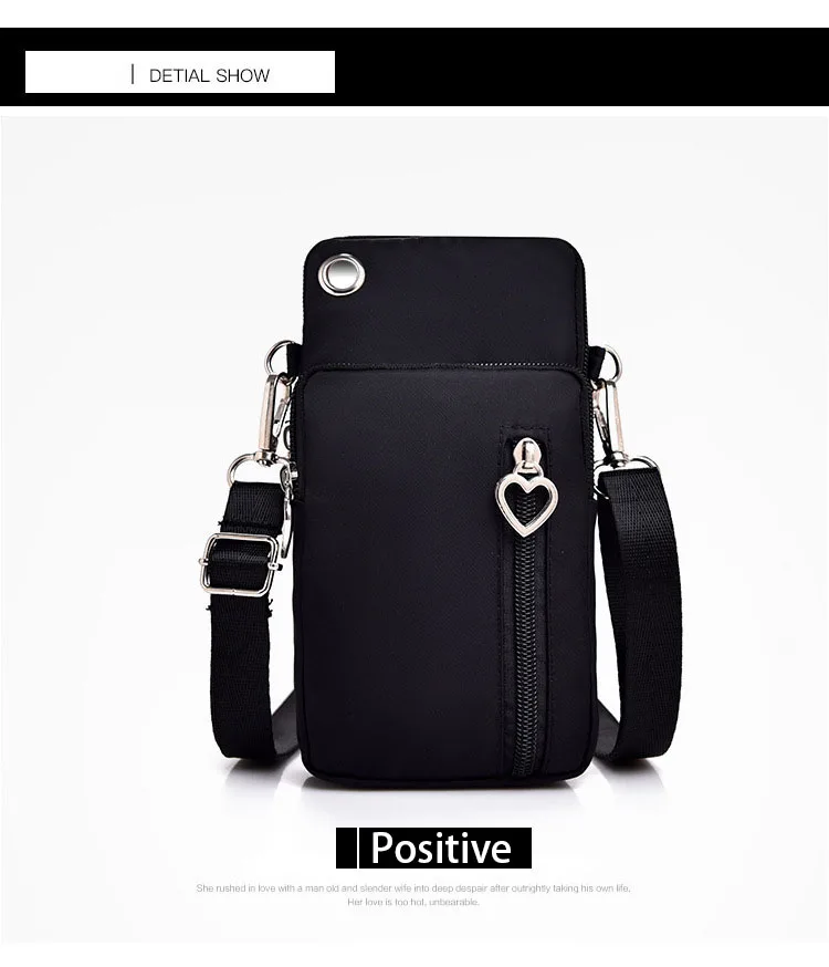 Universal Mobile Phone Bag For Samsung/iPhone/Huawei/HTC/LG Case Wallet Outdoor Sport Arm Purse Shoulder Bag Women Phone Pouch