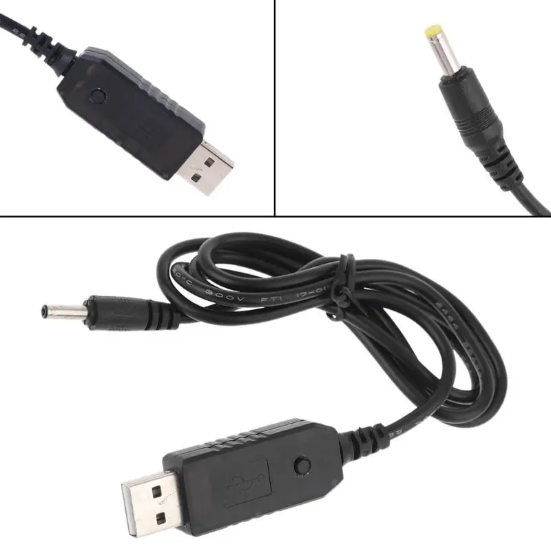QC 3 0 USB 5V-12V регулируемый Напряжение шаг вверх 4 0x1 7 мм Мощность кабель Wi-Fi