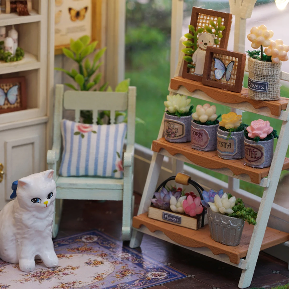 Собрать DIY Кукольный дом игрушка деревянный Miniatura Кукольный дом игрушки с Мебель День рождения Рождественский подарок Подсолнечник дом
