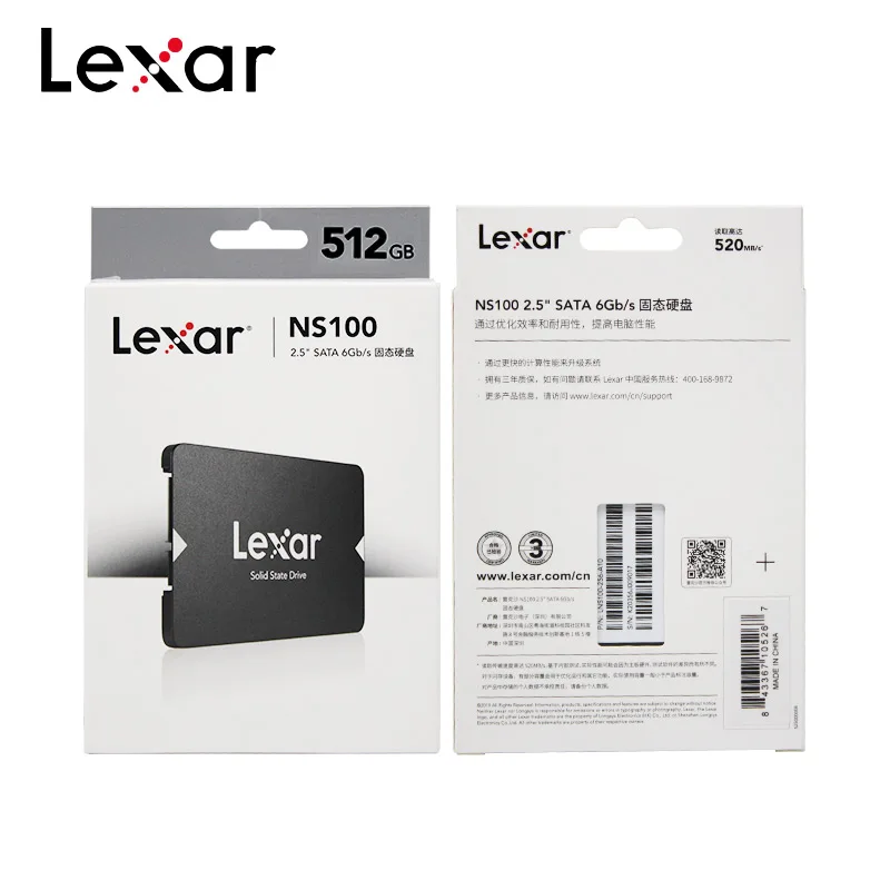 Lexar SSD NS100 1TB 512GB 256GB 128GB Unidade de estado sólido