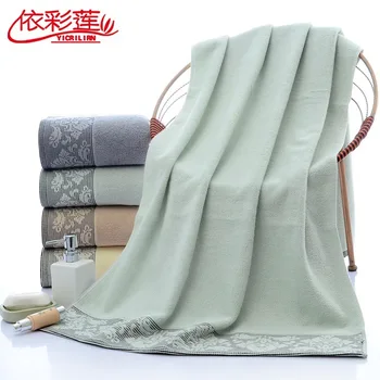 

Household Adult European Flower Bath Towel Absorbent Thick Soft Couples Men And Women Beach Towel Pure Cotton Lace Bath Towel