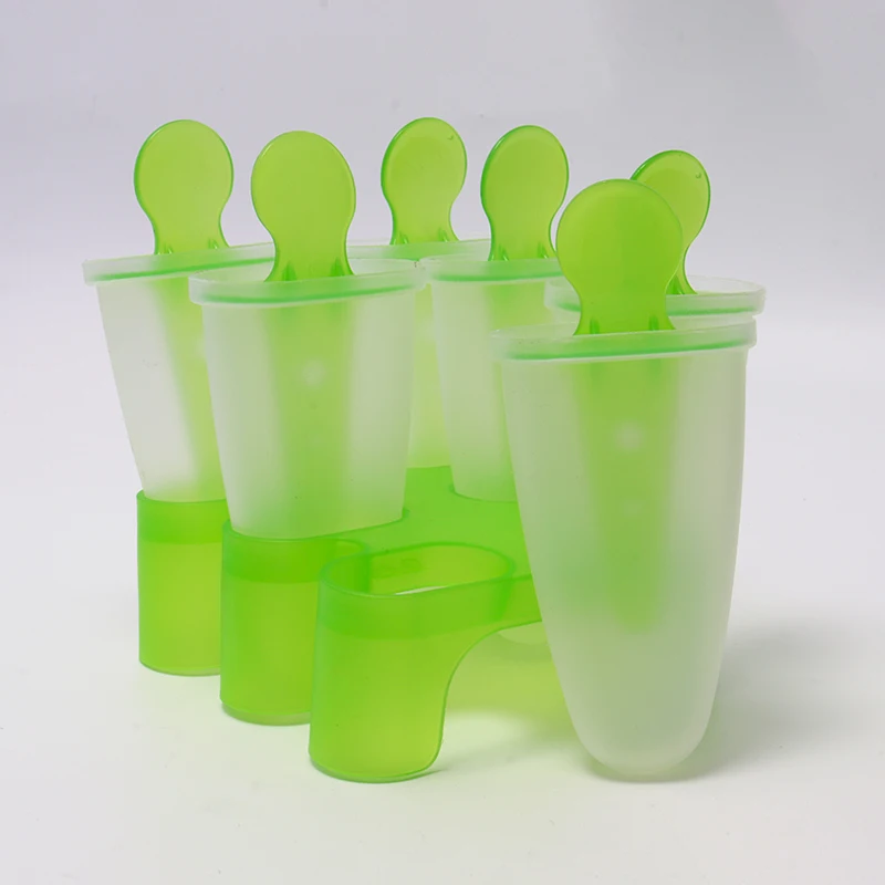 Леденец плесень лоток сковорода кухонные инструменты для эскимо цветные инструменты пресс-формы куба 6 DIY случайным образом приготовления замороженного мороженого сотового мороженого