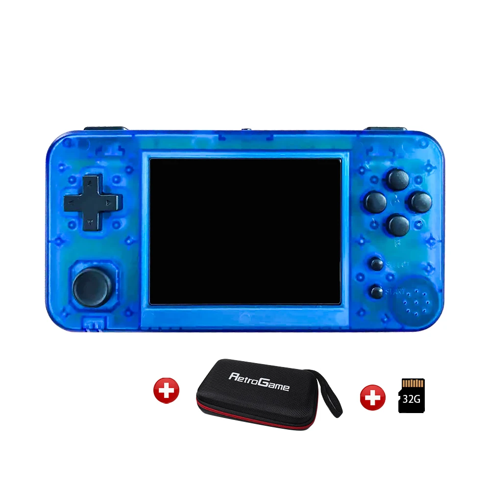 GKD 350H - GameKiddy RG350 H IPS Retro Games Video Game Console PS1 game 3.5inch Portable Games RG350H