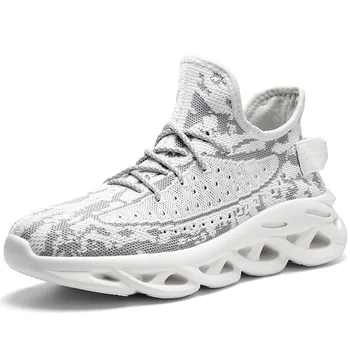 

Sneakers Men Mesh Breathable Running Sport Shoes Male Light Soft Thick Sole Hole Outdoor Shoes Athletic Sneakers