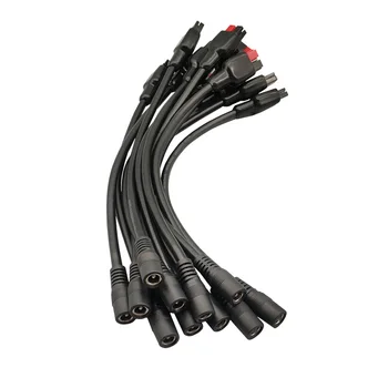 

DC Connector of Battery Charger for Electric Vehicle 5.5-2.1 mm DC Bus Head to 30A Bipolar Plug Connector