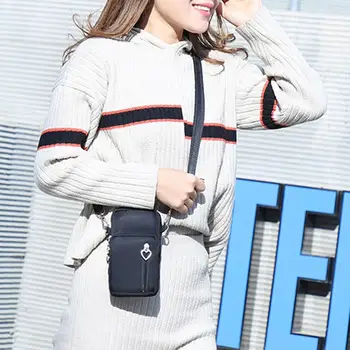 

Sports Oxford Cloth Lightweight Mini Crossbody Pouch Women Phone Bag Arm Pack