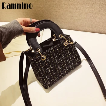

Women Handbag 2020 New Korean Fashion Casual Simple Woolen Small Shoulder Messenger Bag Famous Classic Designer Crossbody Bag
