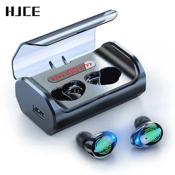 

T8 Bluetooth 5.0 Earphone Touch Control Wireless Headphons HD Stereo Waterproof Headset with 2500 mAh LED Display Charging Box