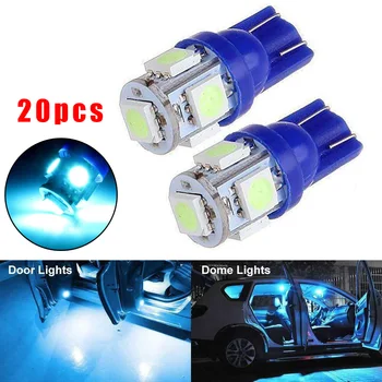 

Bulbs Car lights 12V License Plate 28mm Accessory 20Pcs T10 Replacement