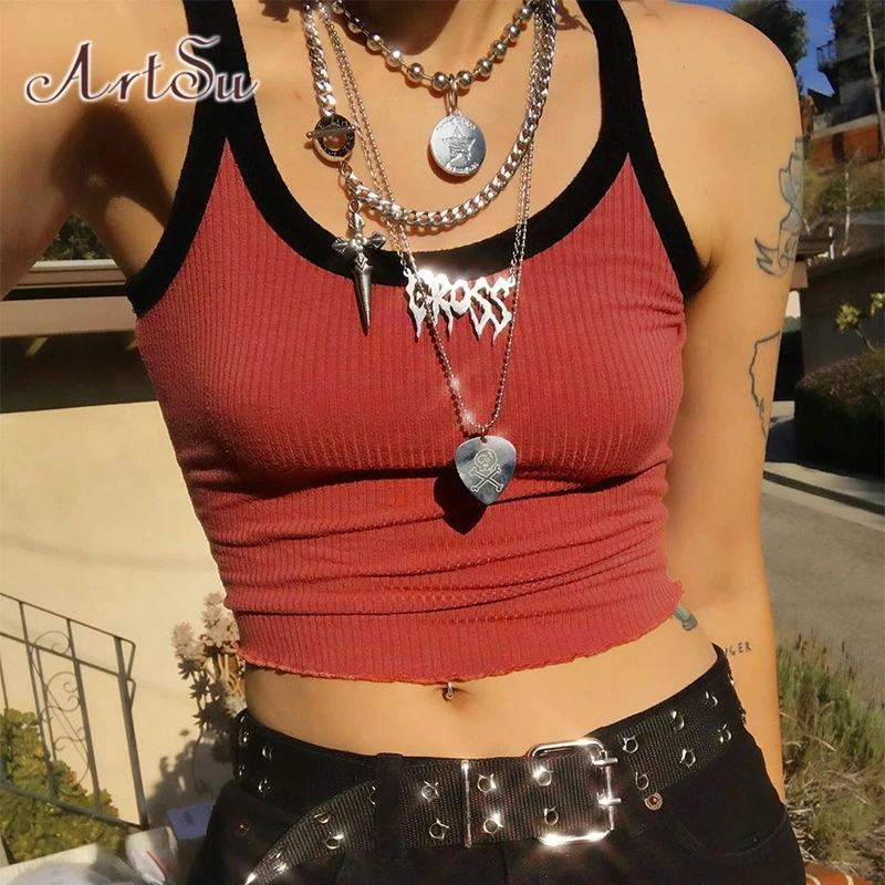 Арцу повседневное майка Топ для женщин Мода С НАБОРНЫМИ БРЕТЕЛЬКАМИ Топы