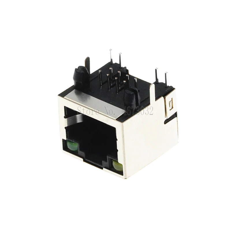 Uxcell RJ45 PCB Jack Connectors - 8P8C Female Ethernet Ports For CAT5/5e/6 Network (5 Pack)
