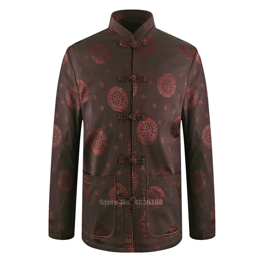 Tang Suit Traditional Chinese Clothing for Men Full Sleeve News Kung Fu Clothing New Year Clothes Vintage Party Male Jacket