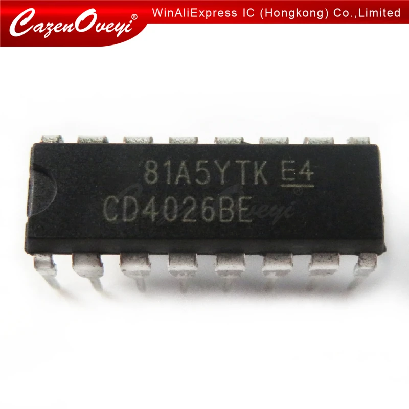 

10 шт./партия CD4026BE CD4026 4026 DIP-16 в наличии