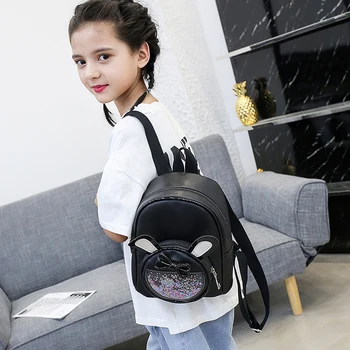 

Best selling children leather lovely kid designer bow funny daily small fresh backpack school bag schoolgirl backpack for girls