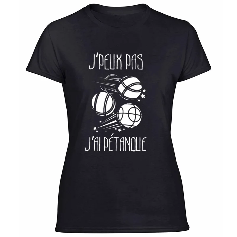 Повседневная футболка J'peux Pas J'ai Petanque, мужские и женские футболки с круглым вырезом и коротким рукавом