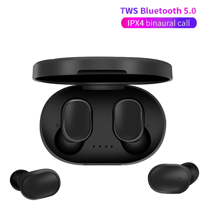 A6S TWS wireless Bluetooth earphones Waterproof earbuds Mini Music Headphones Noise Reduction Earpieces For Huawei Xiaomi iPhone