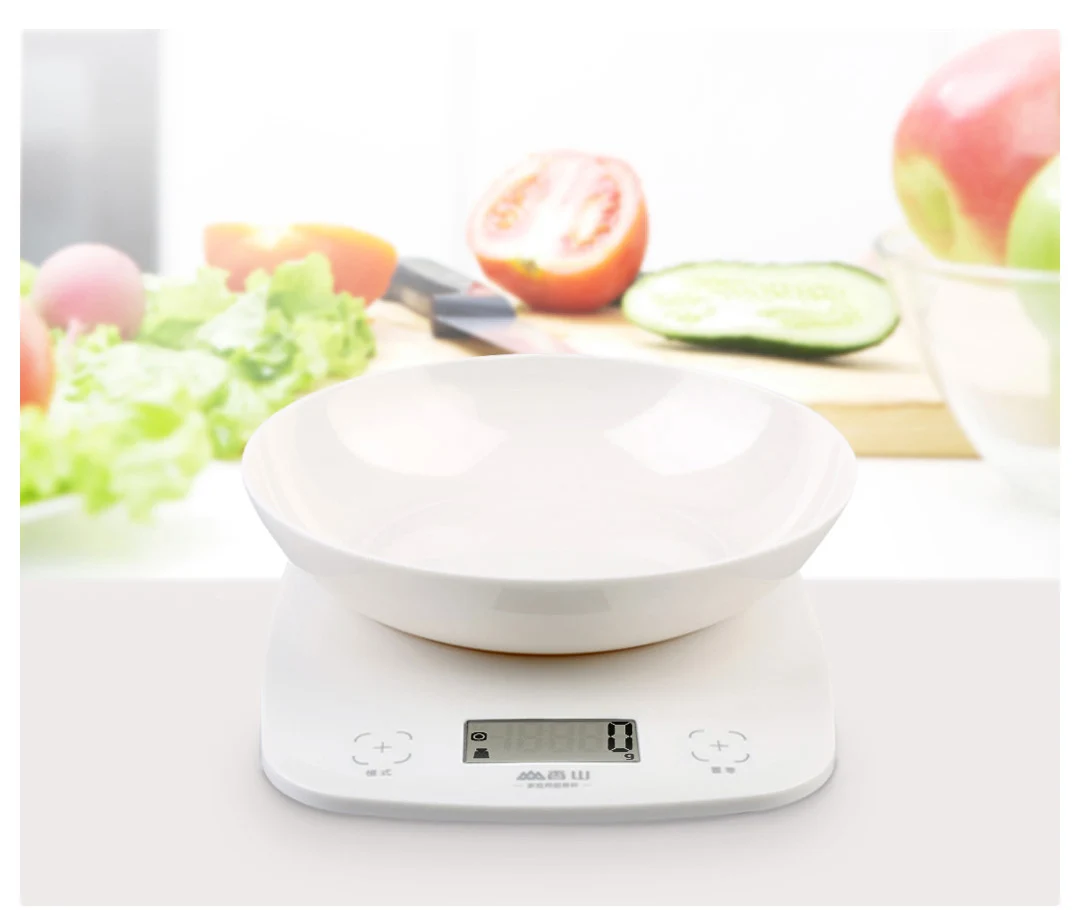 Xiaomi Mijia Youpin электронные кухонные весы 1 г Высокая точность до 5 кг Взвешивание ЖК-дисплей ABS здоровье