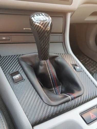 WLR RACING – Schalthebel, manuelle Handbremse, Gamasche, Schaltmanschette, Lederstiefel, Auto-Styling, für BMW 3er E36 E46 M3 Auto SBC13 – Detail 3