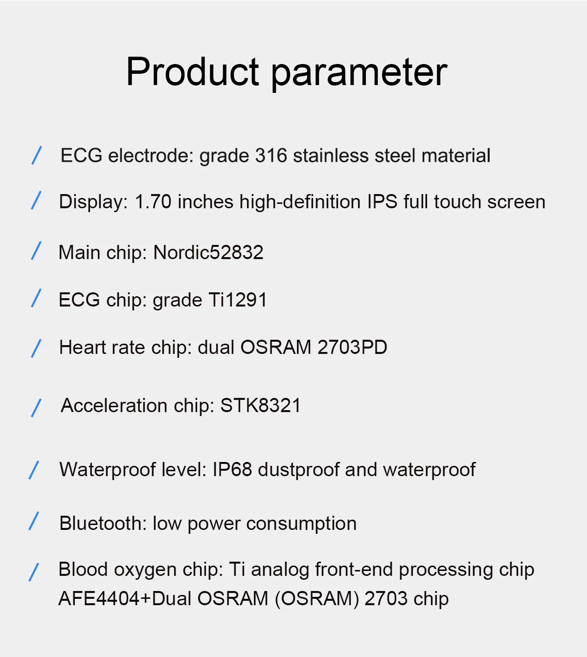 2022  ECG+PPG IP68 Waterproof Temperature Blood pressure Heart rate AI medical diagnosis Full Touch Fitness Tracker Smart watch