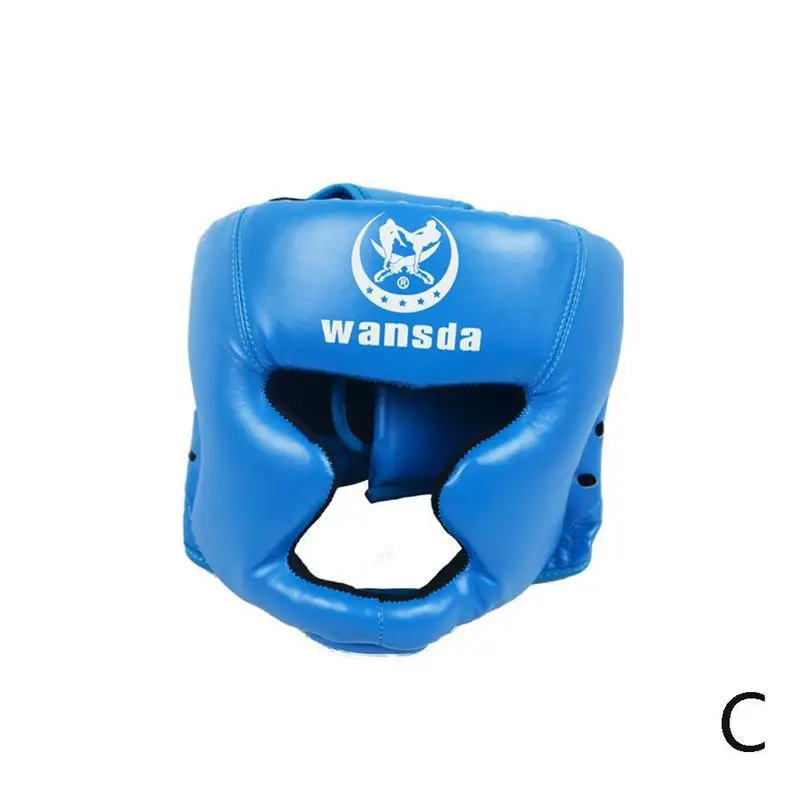 Защита для головы закрытого типа для бокса Sparringhelmet MMA Muay Thai Kickboxing Brace защита для головы боксерский шлем - Цвет: C