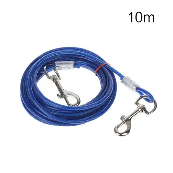

Pet Tie-out Leash Heavy Duty Steel Wire Metal Chain Dog Lead Line