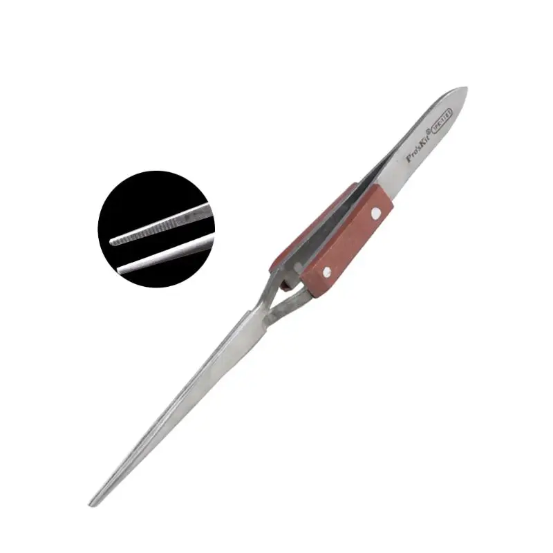 1 PK-118 T пинцет с прямым наконечником волоконный зажим крестообразный инструмент для пайки ювелирных изделий Пинцет для наращивания ресниц сталь