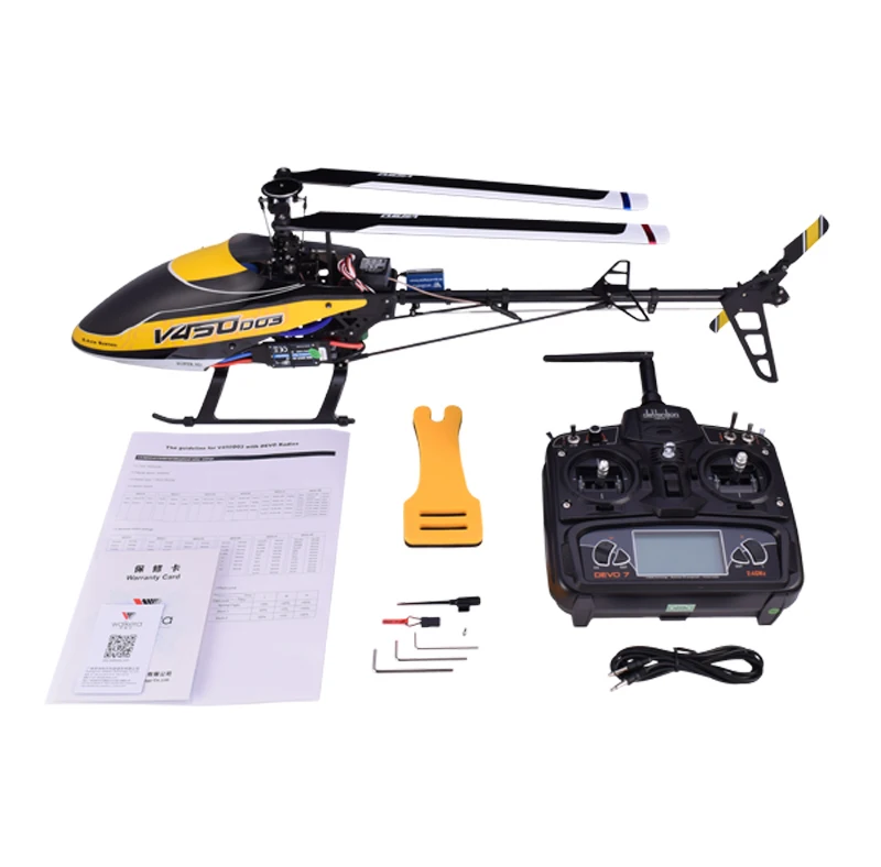 NO Charger Battery Walkera V450D03 вертолет 3D Fly 6-осевая стабилизация Системы с одним лезвием Профессиональный 6CH дистанционного Управление вертолет - Цвет: NO Charger Battery