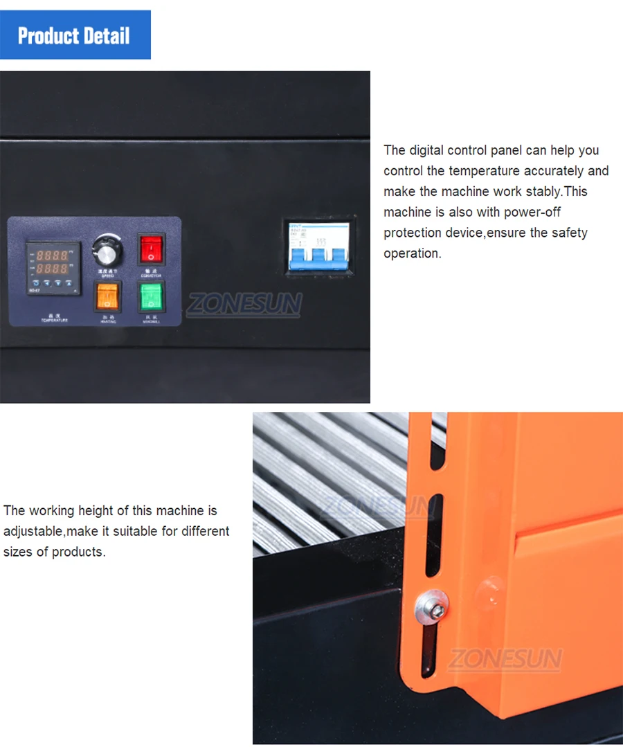 Máquina termocontraíble automática ZONESUN BS4525