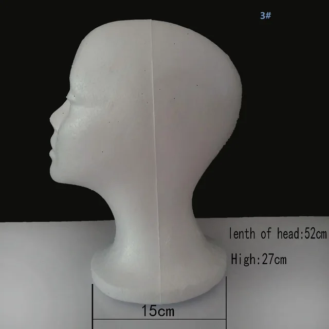 30Cm Polystyrene Head For Wigs Female Styrofoam Head For Wigs Making 4Pcs  White Foam Heads With Holes For Put On The Stand - AliExpress