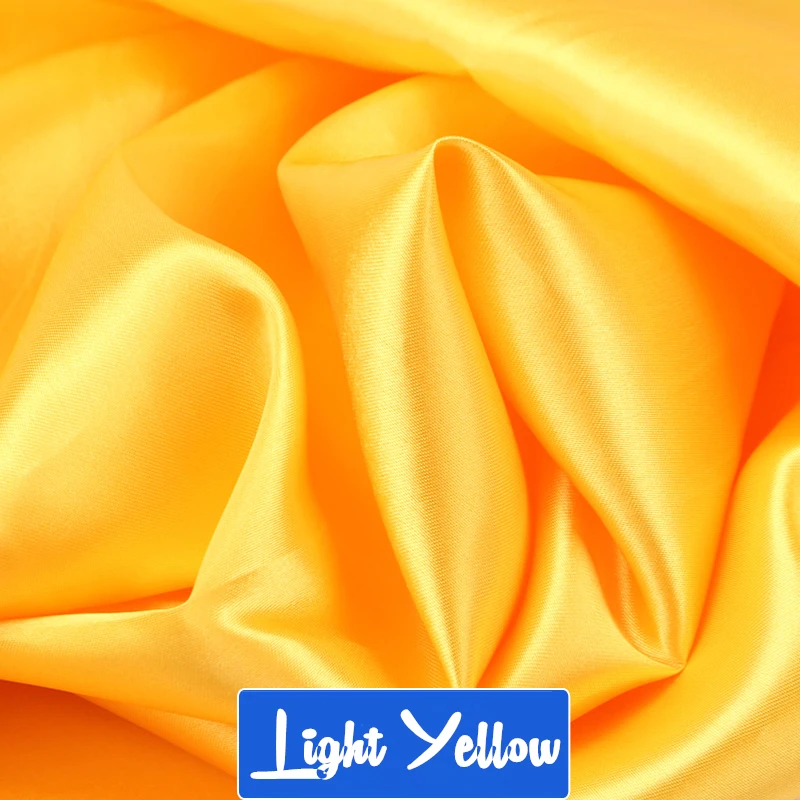 Light Yellow 100 см* 150 см 16 цветов шелк и сатин ткань сатин цвет бутиловый шелк Подарочная коробка подкладка Lieb - Цвет: Light Yellow