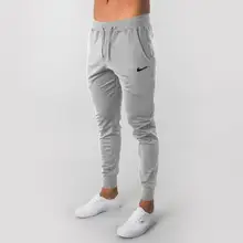 Весенние мужские спортивные тренировочные брюки для фитнеса, обтягивающие спортивные штаны для футбола, Осенние хлопковые тренировочные трико для бега, спортивные брюки