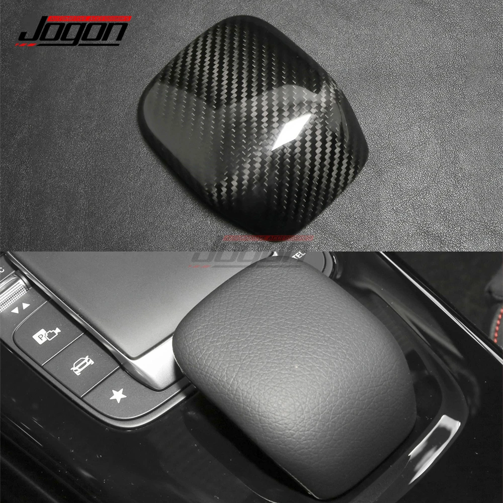 

Carbon Fiber Car Gear Knob Head Sticker Cover Trim Accessories For Mercedes Benz CLA Class C118 CLA180 CLA200 A35 A45 2020 2021