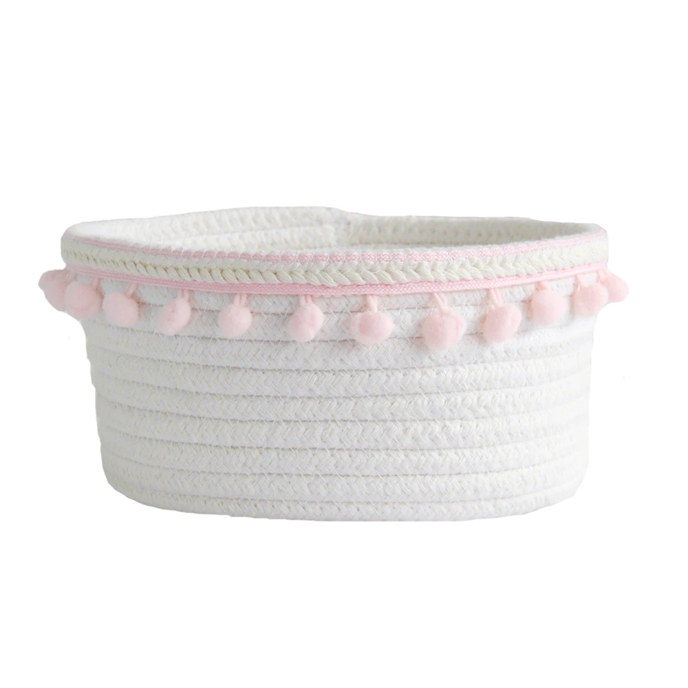 Multi-style Folding Storage Basket Cotton Woven Nordic Desktop Sundries Cotton Storage Box Fox Duck Hair Ball Storage Box - Цвет: A2