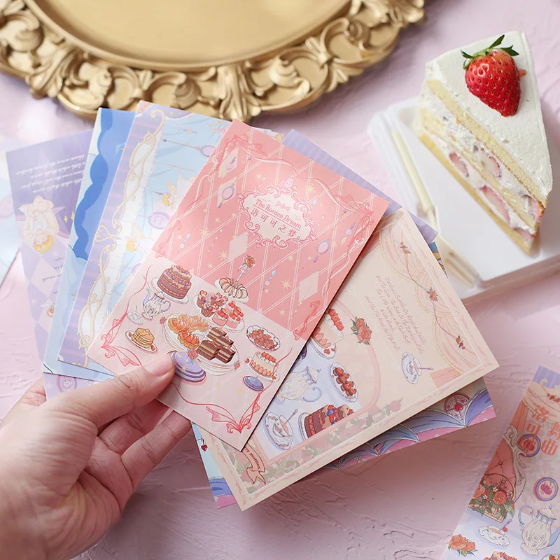30 Pcs/Set The Rococo Dream Series Postcard Fantasy Hollowed Greeting Cards Message Card Christmas And New Year Gift