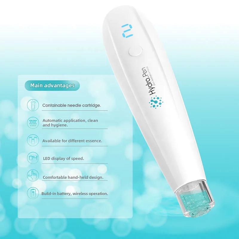  Wireless Automatic Infusion Hydra Pen H2 Microneedle Derma Pen Portable Smart Injector Water Mesoth