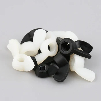 

20pcs/lot Nylon wing nut M4 M5 M6 M8 Disc nuts PC transparent plastic Butterfly nuts