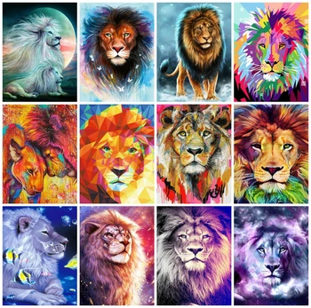 

EverShine Diamond Painting Animals Cross Stitch Diamond Embroidery Lion Rhinestones Art Bead Picture Kits New Arrivals Wal Decor