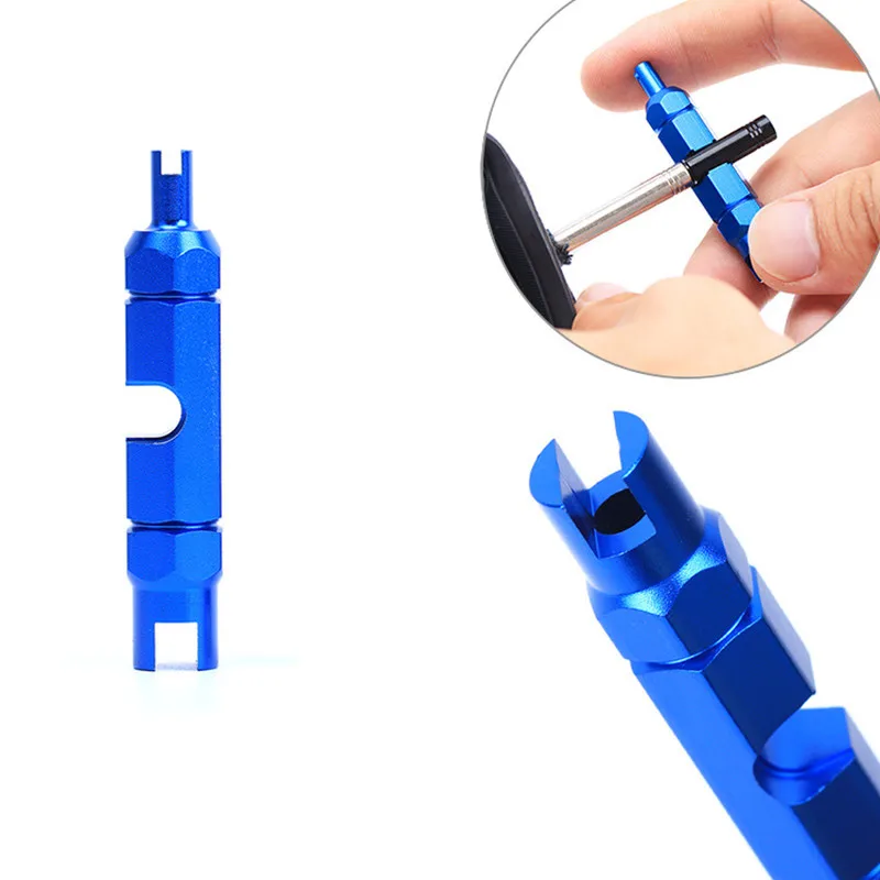 

Bicycle valve core tool multifunctional disassembly tool double-ended wrench American French valve extension rod disassembly