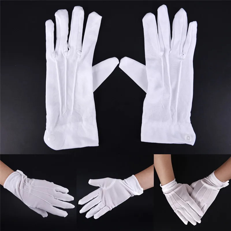 1Pair Cotton Inspection Work Gloves For Coin, Jewelry, Silver Inspection 23*8cm cotton gloves