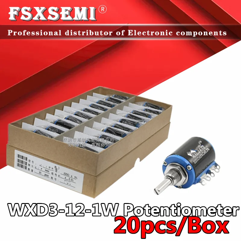 20pcs WXD3-12-1W 100 220 470 1K 2K2 3K3 4K7 10K 22K 33K 47K Ohm 100R 220R 470R 2.2K 3.3K 4.7K WXD3-12 1W Wirewound Potentiometer 2pcs wxd3 wirewound potentiometer wxd3 13 2w 100k 100r 10k 1k 2 2k 200r 220r 22k 3 3k 33k 4 7k 470r 47k 5k6 680r 68k 6k8