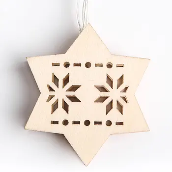 

LED String Lights with Wood Ornaments from Original Design Manufacturer Bulk Order Wholesale Christmas Tree Decor LED Snow 23