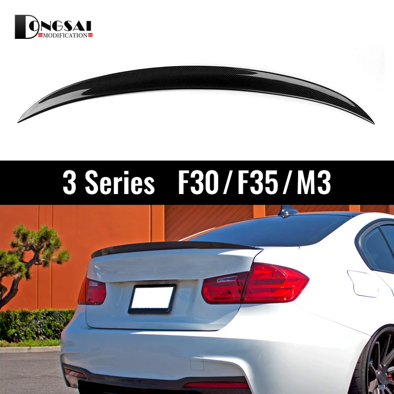 

for BMW 3 series 2012 - 2018 F30 F80 M3 Forged Carbon Fiber Rear Trunk Spoiler