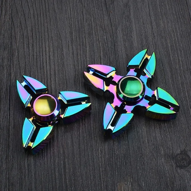 Fidget Hand Spinner Zinc Alloy Metal Gyro Hand Top Spinner Toys Rainbow Toys Christmas Gift Kids Adults Finger Spiner Relief Toy 1
