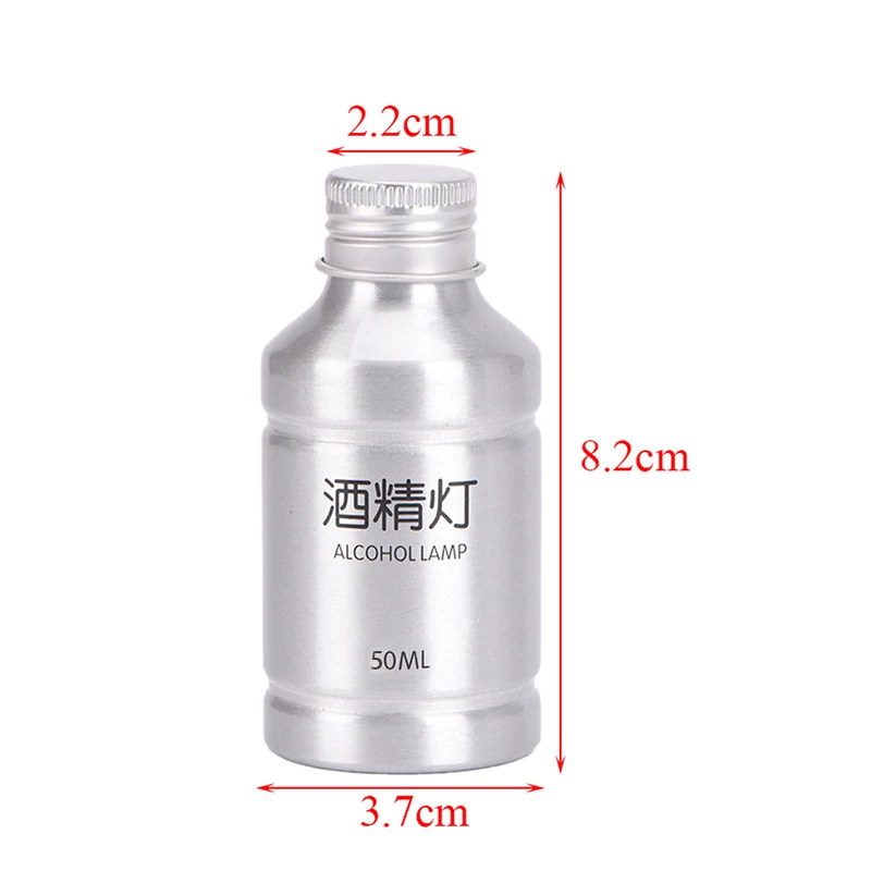 50 ml 화학 알코올 버너 램프 실험실 난방 장비 실험실 용품 휴대용 금속 야외 알코올 램프
